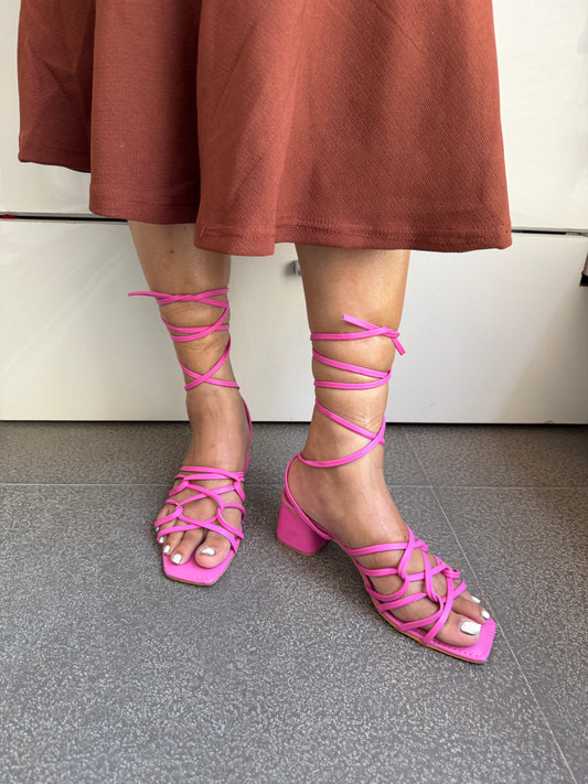 Pink Twist-Ella Tie ups