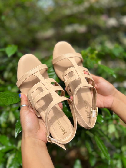 Beige Bella Heels