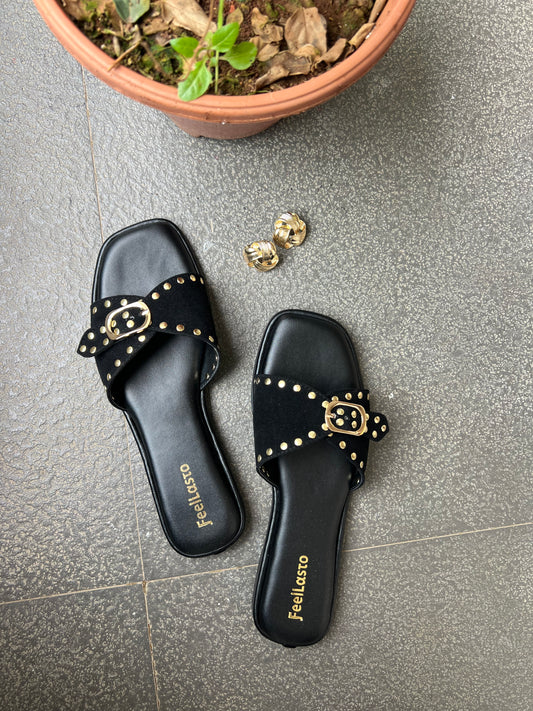Suede Shine Flats