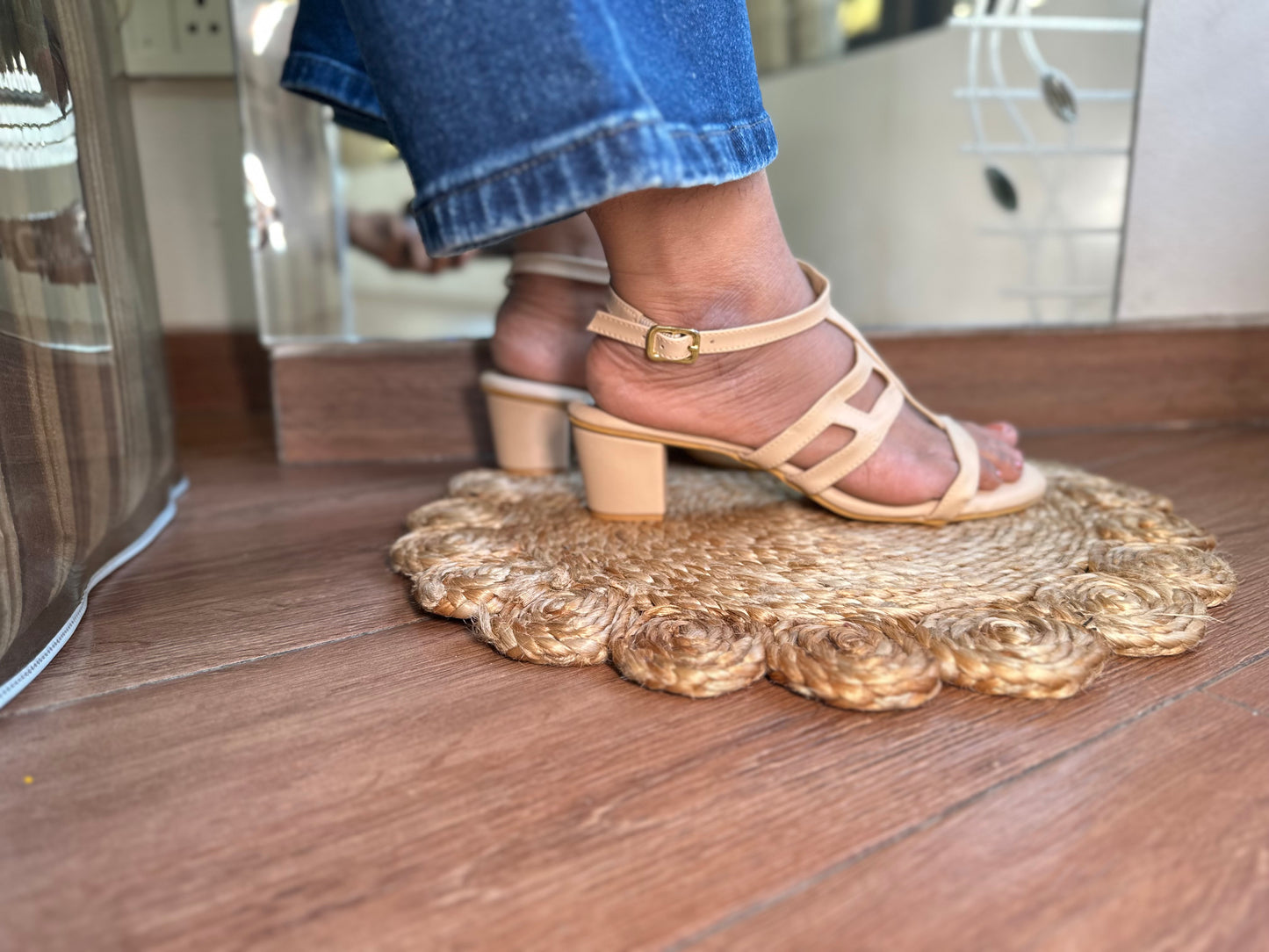 Beige Bella Heels