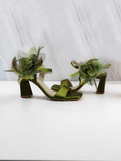 Green grace heels