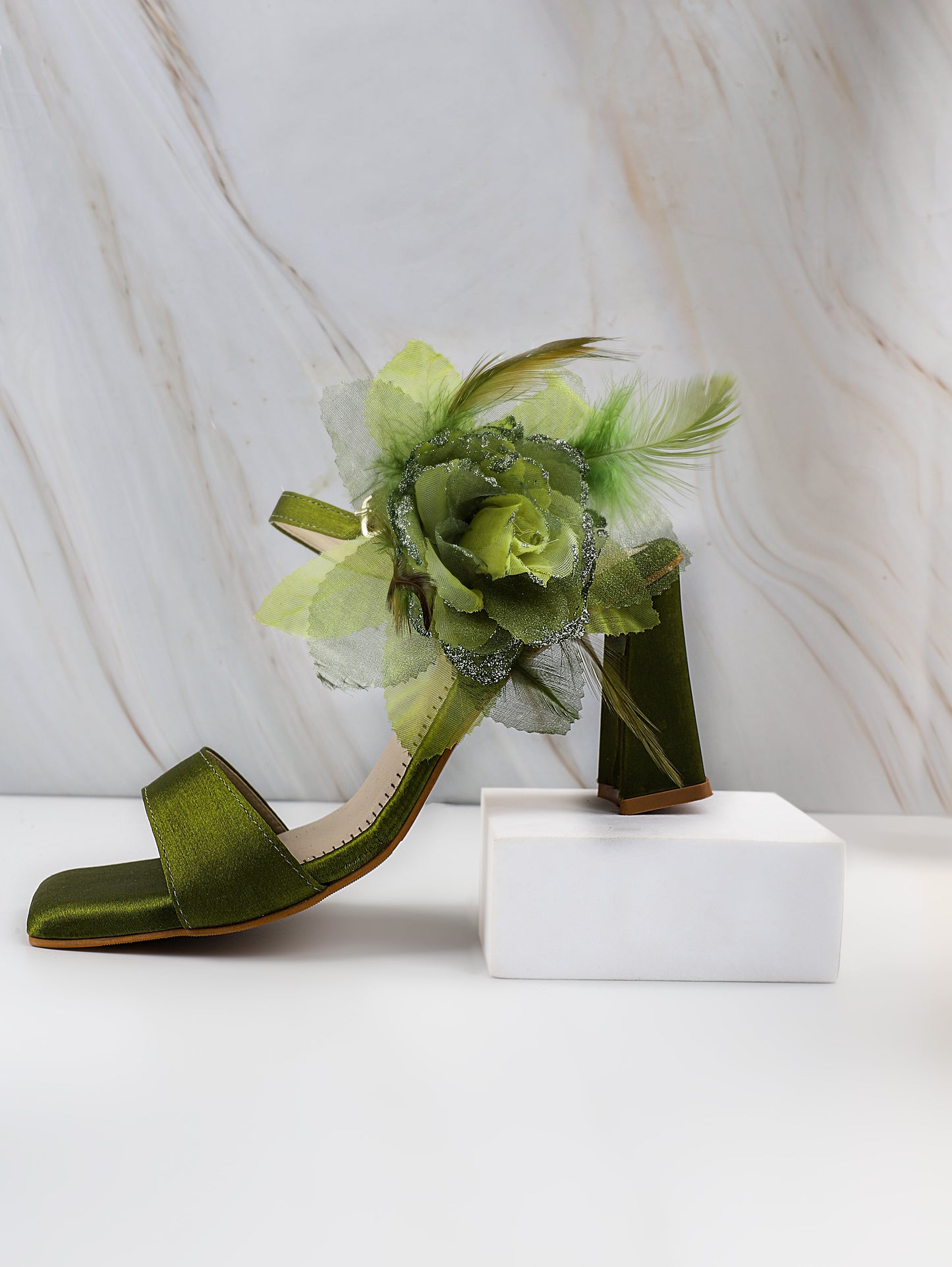 Green grace heels