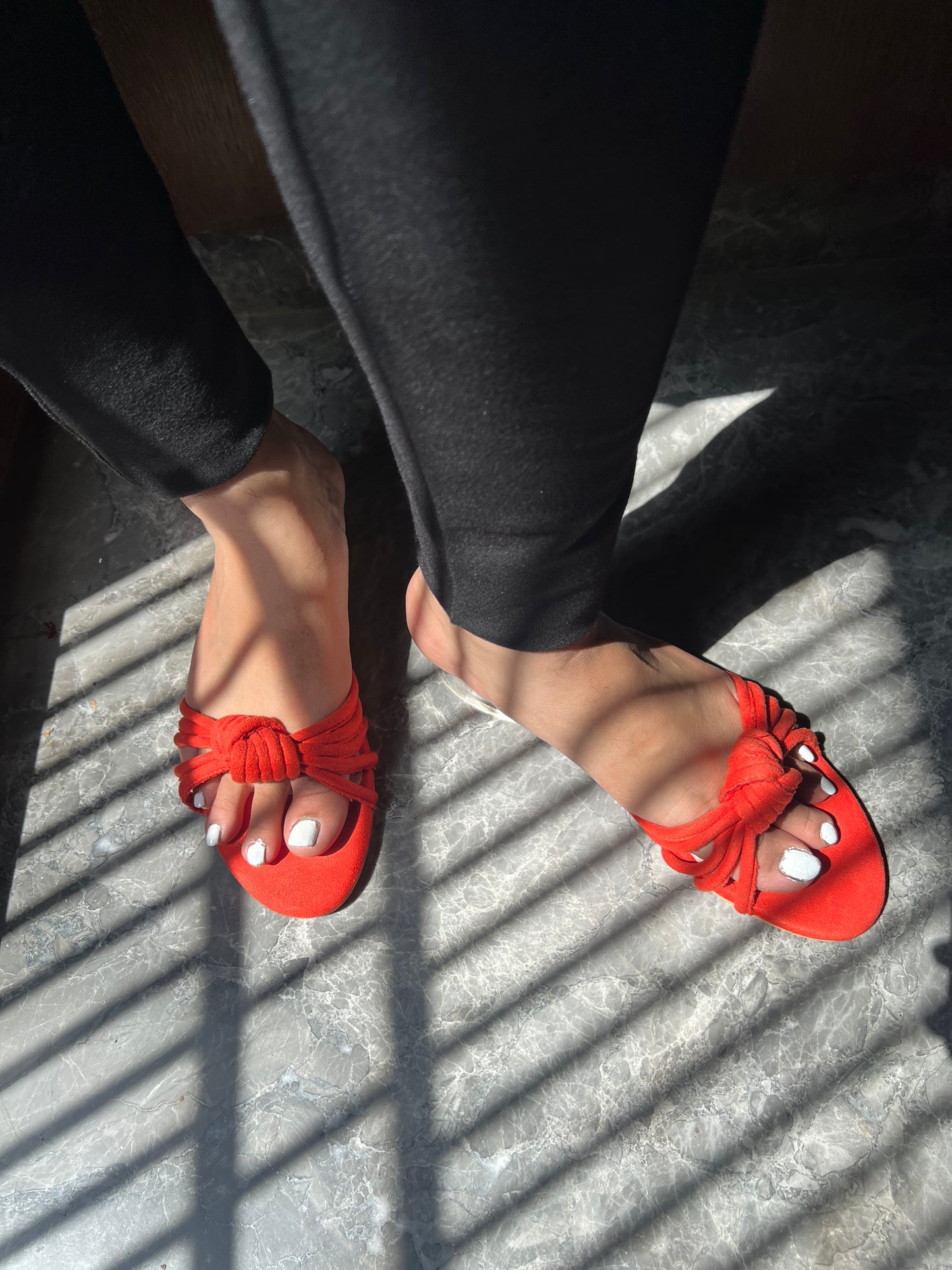 Orange Twirl Heels