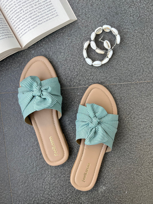 Green Knotted Flats